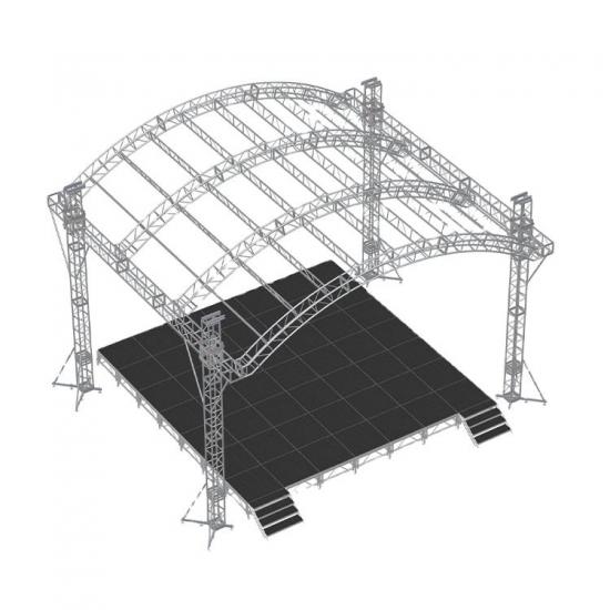 Outdoor Concert Aluminum Arched Roof Truss System Outdoor Concert Aluminum Arched Roof Truss System